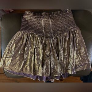 Entro Metallic Shimmer Dressy Shorts